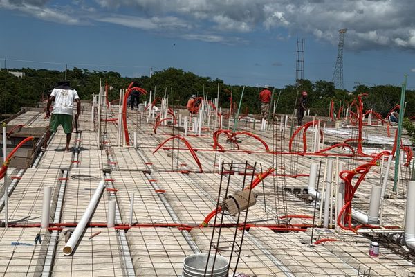 Instalación eléctrica embebida en losa